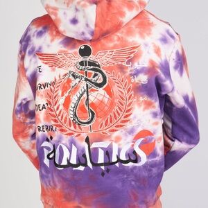 Politics Tie Dye Rhinestone Zip Up Limited Edition Sold Out